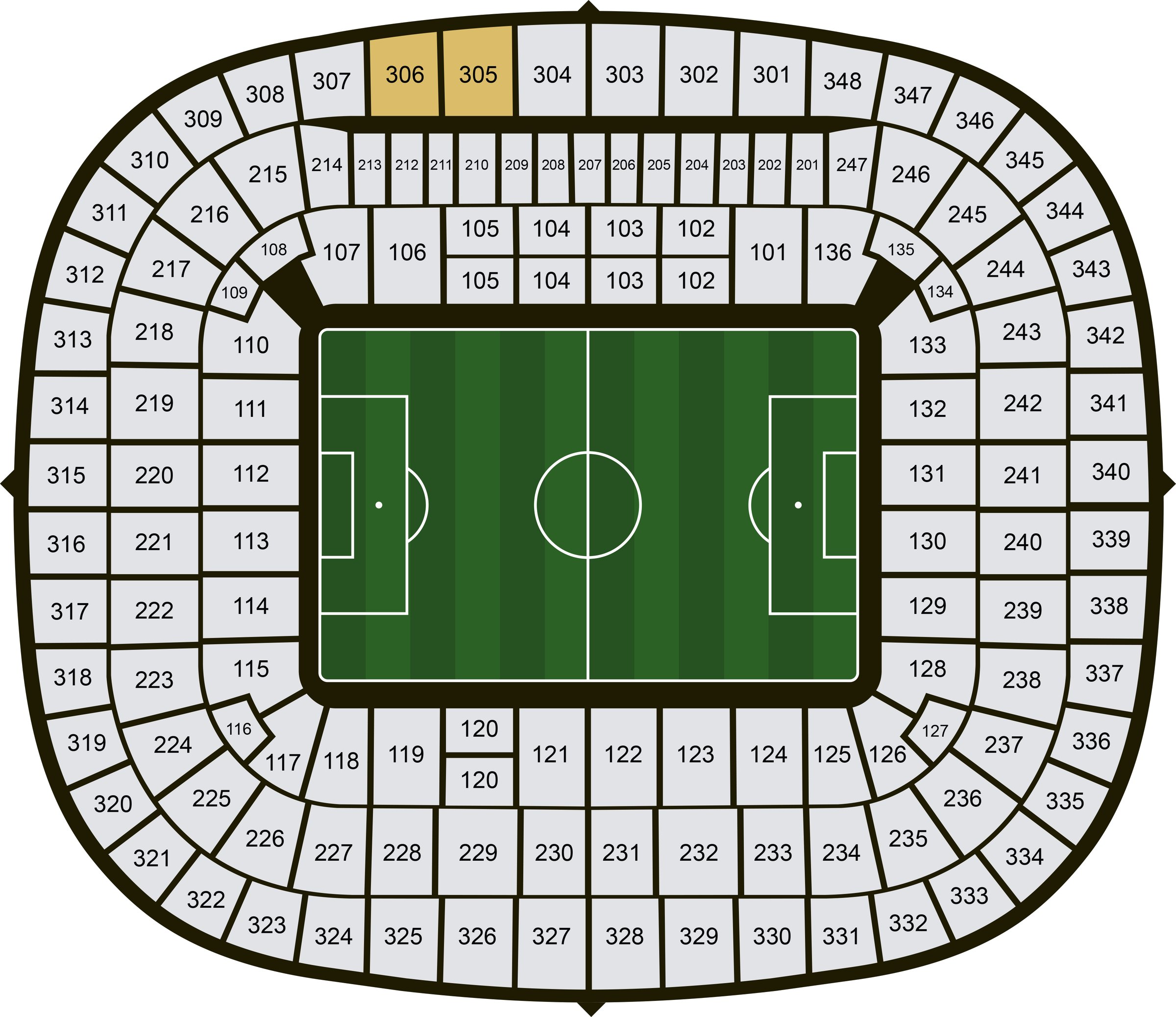 Stadionplattegrond Allianz Arena