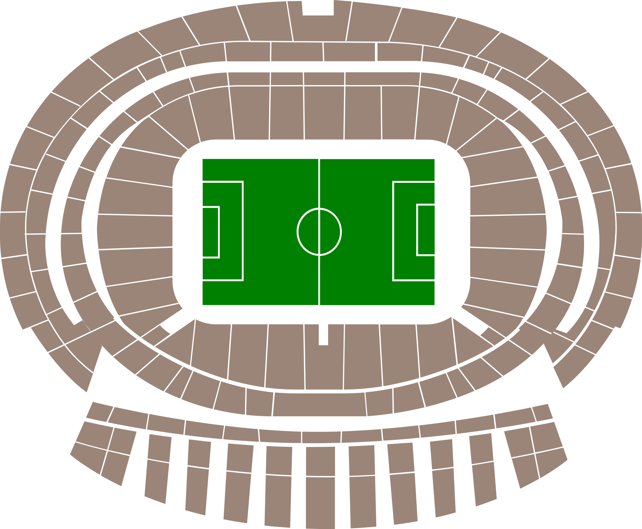Stadionplattegrond Riyadh Air Metropolitano