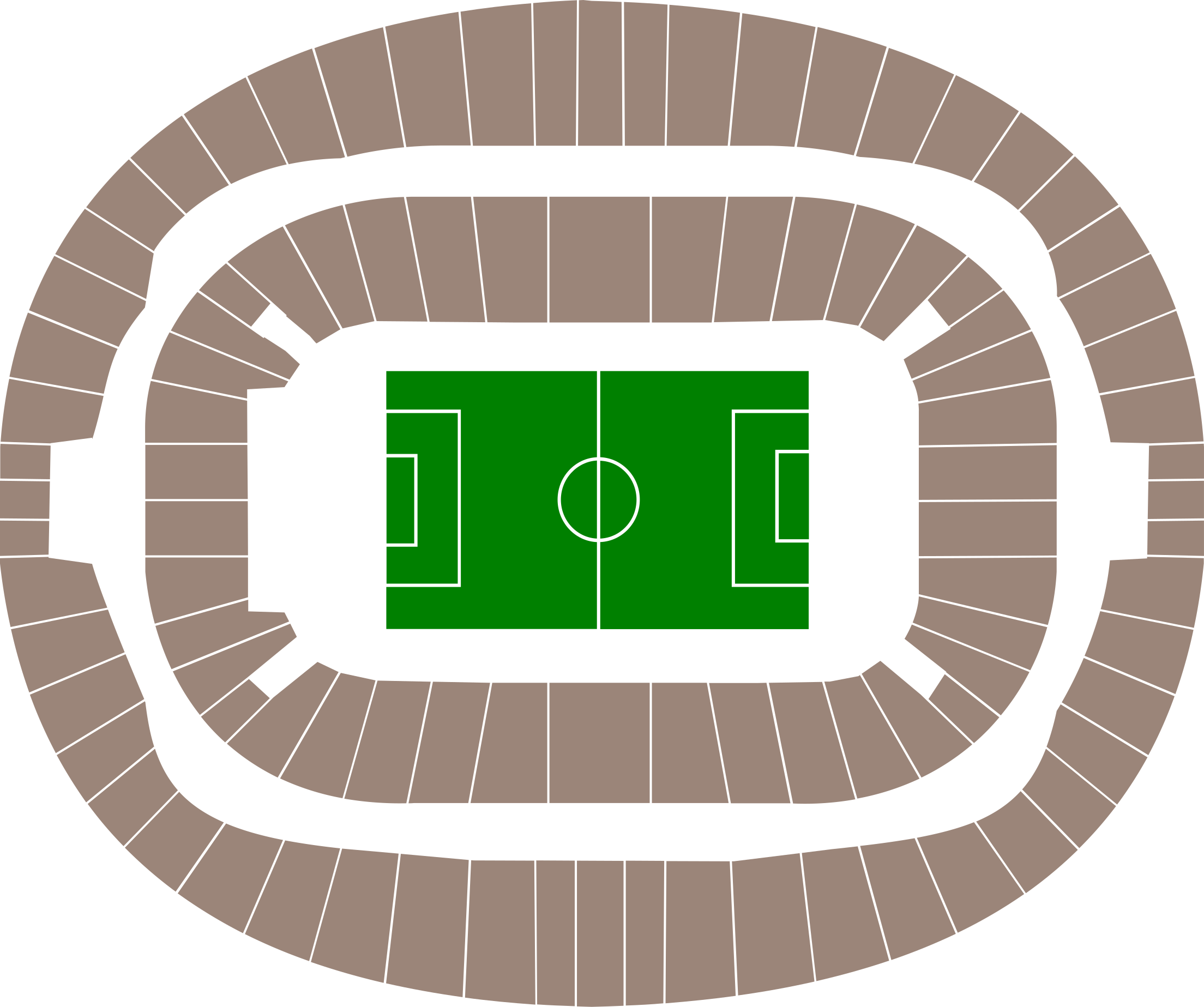 Stadionplattegrond London Stadium