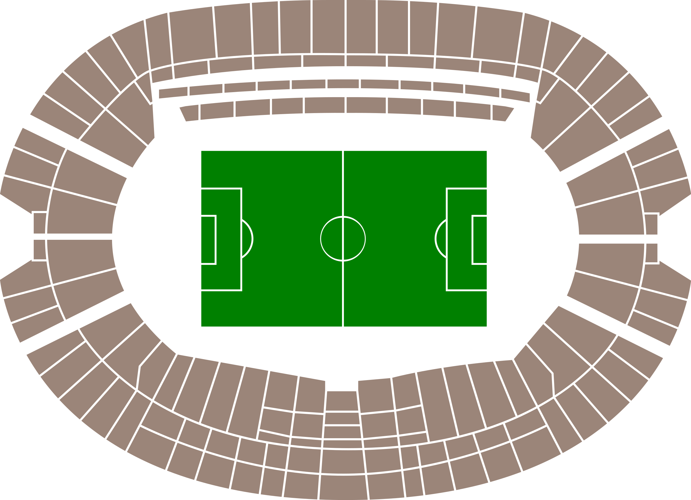Stadionplattegrond Olimpico
