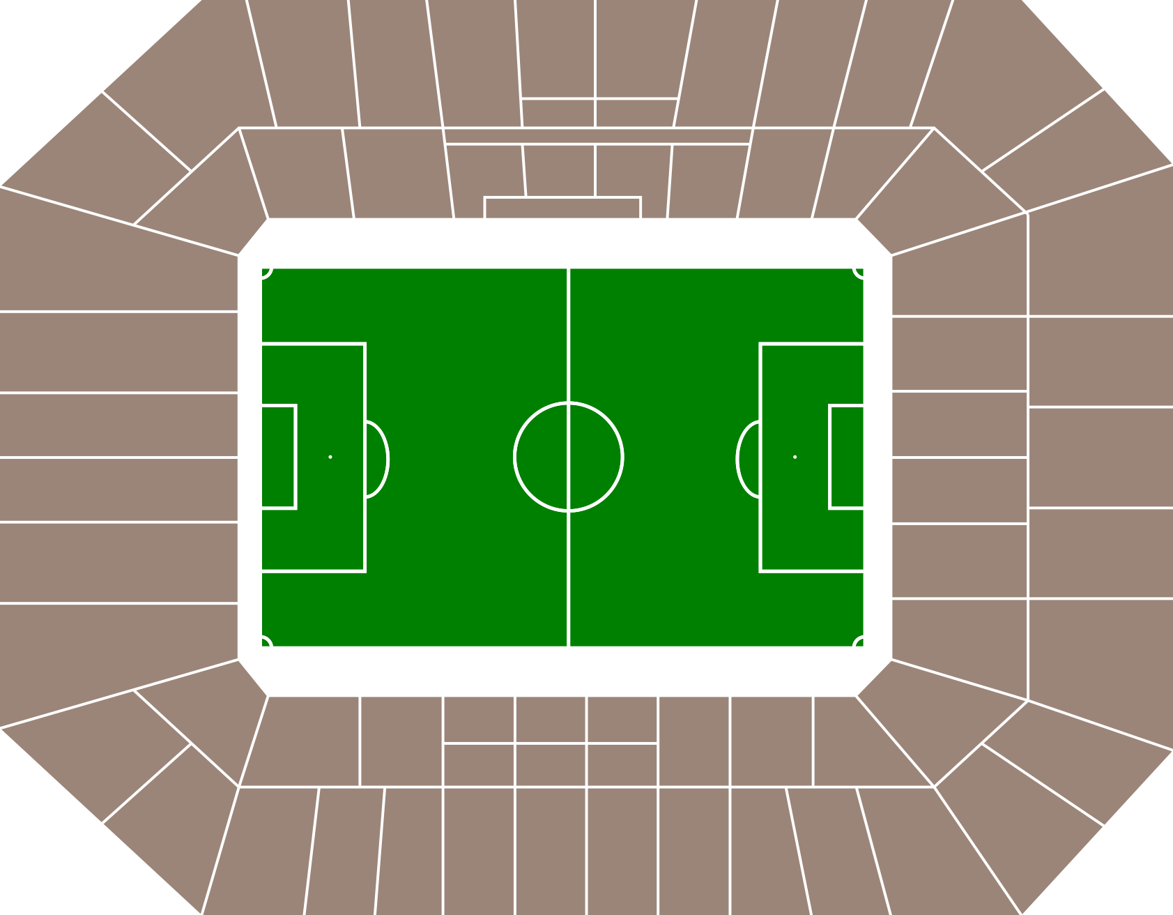 Stadionplattegrond Hill Dickinson Stadium