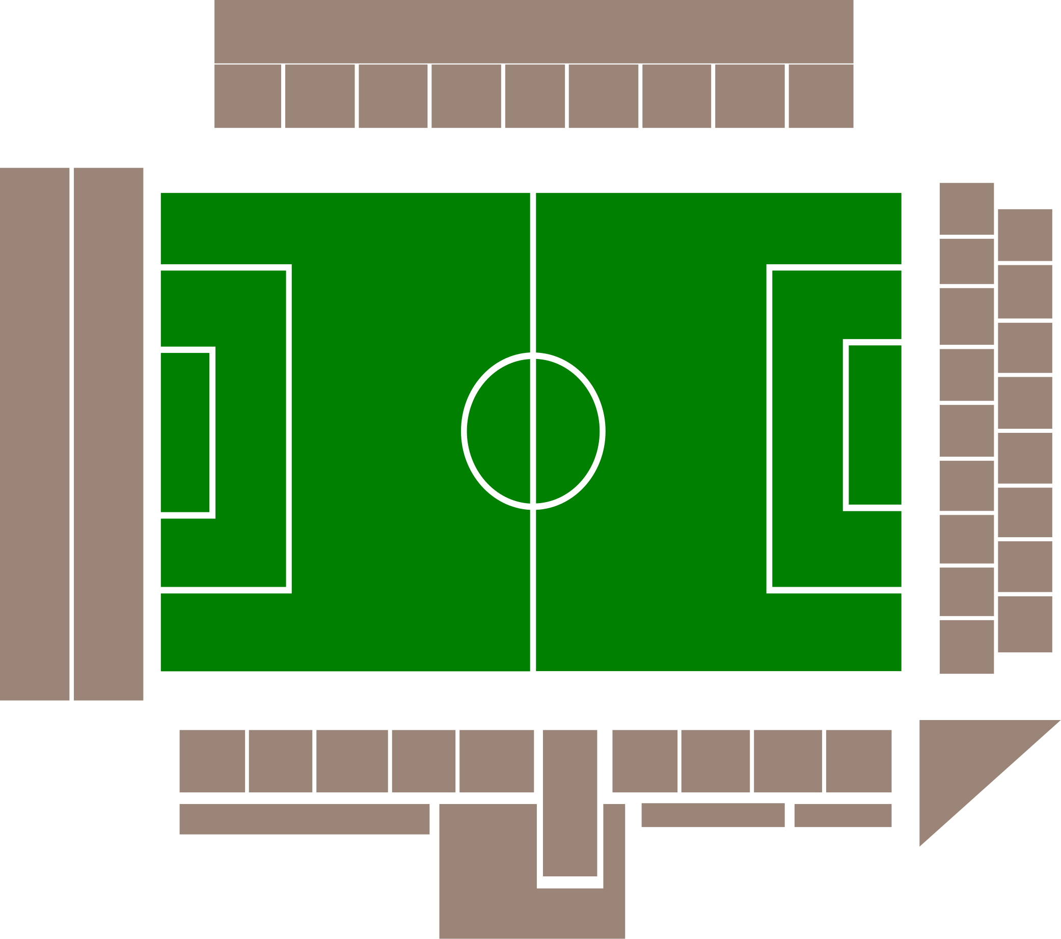Stadionplattegrond Selhurst Park