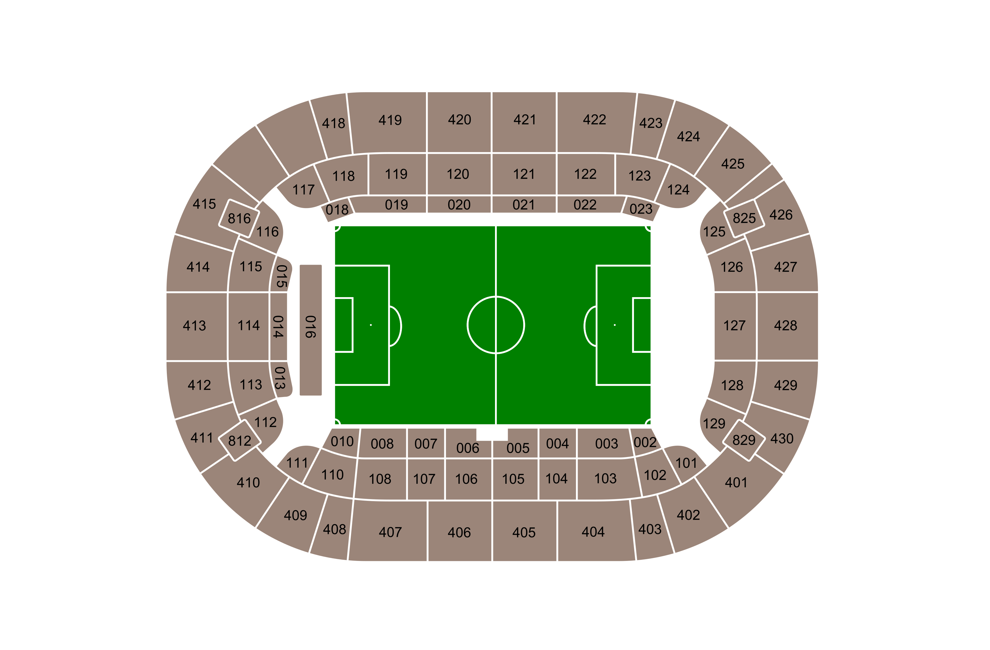 Stadionplattegrond Johan Cruijff Arena
